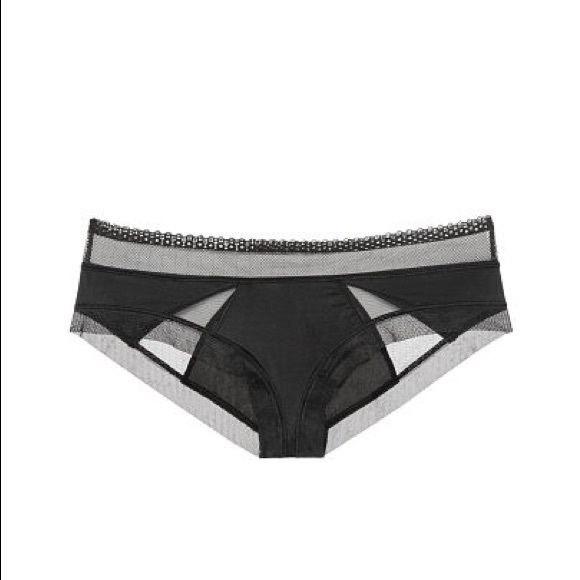 New VS BODY BY VICTORIA Mesh Hiphugger Panty Black - Picture 2 of 5